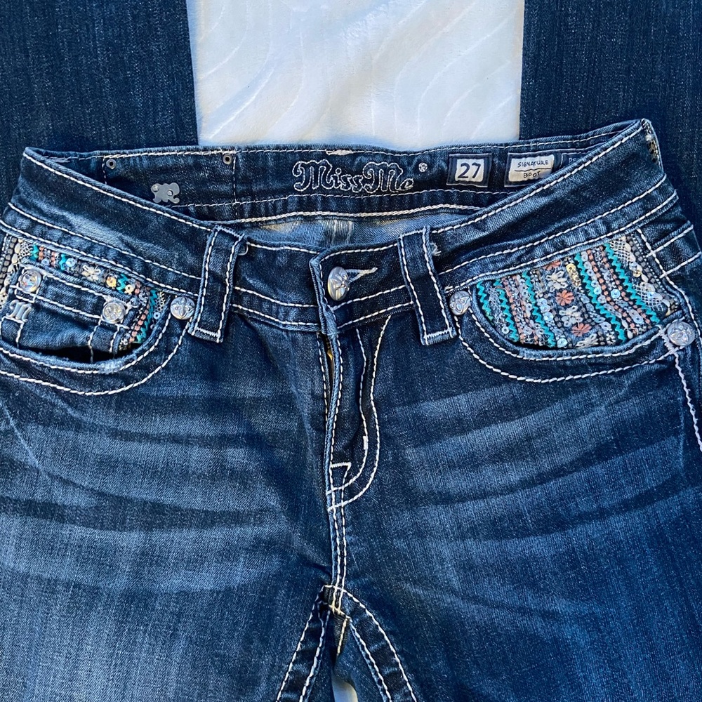 women’s miss me jeans size 27 “signature boot”
